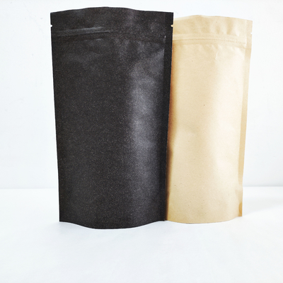 주문 맞춤 인쇄 환경 친화적 인 Kraft 종이 평면 바닥 콤포스타블 250g 가방 밸브 커피 콩 online manufacture