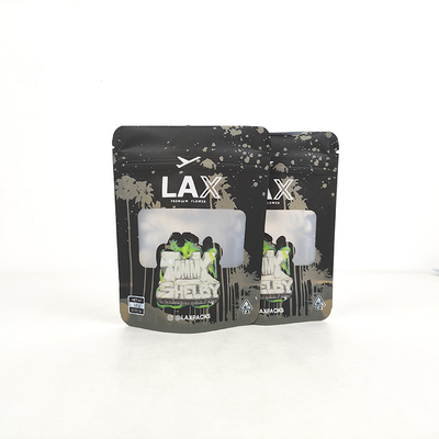 주문 공장 OEM 사용자 정의 알루미늄 엽 Mylar 뚜렷한 창과 함께 서 서 지프 잠금 봉투 online manufacture