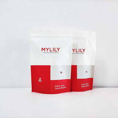 주문 흰색 매트 / 반짝이는 지플록 생분해성 서식용 포지 식품 포장물 방수 online manufacture