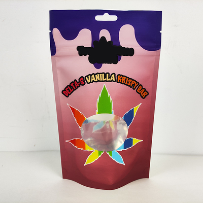 주문 사용자 정의 인쇄 3.5g 냄새 방지 마이러 가방 원형 마이러 가방 ziplock online manufacture