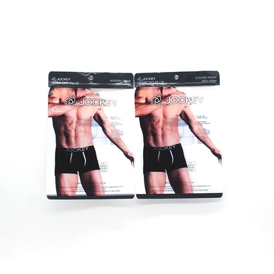 주문 환경 친화적 인 종이 지퍼 가방 의류 속옷 포장 가방 online manufacture