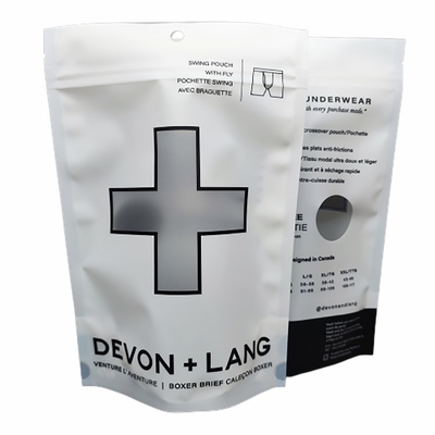 주문 플라스틱 마일라는 창문으로 팁을 패키징하는 팁 속바지 옷을 견딥니다 online manufacture