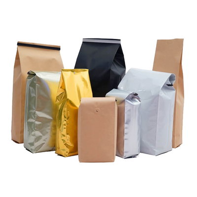 주문 주석 관계 밸브 커피 사이드 거싯 팁과 맞춘 커피 빈 백 online manufacture