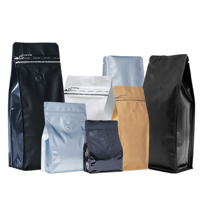 주문 지퍼로 패키징하는 FDA 편평한 하부 커피백 1000g 500g 커피 콩 online manufacture
