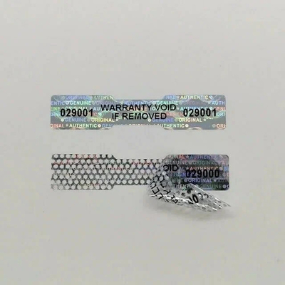 주문 맞춤형 플라스틱 변조 방지 라벨 포장 모양 옵션 online manufacture