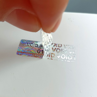 주문 플라스틱 위조 방지 스티커 브랜드 보호를 위한 조작 방지 스티커 online manufacture