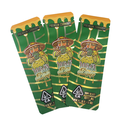 주문 전자 담배 사이드 봉인 가방 라미네이트 알루미늄 필름 플라스틱 Mylar Vape 가방 online manufacture