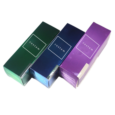 주문 반짝이는 표면 효과 사용자 지정 종이 포장 상자 그래버 인쇄 기술 online manufacture
