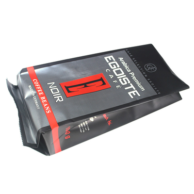 주문 열 밀폐 매트 블랙 사이드 가세트 커피 가방 서 서 Ziplock 플라스틱 가방 12oz online manufacture