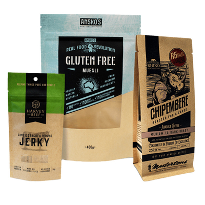 주문 맞춤 인쇄 된 Ziplock Kraft 서있는 가방 소고기 찌개에 위해 생물 분해 가 laminated online manufacture