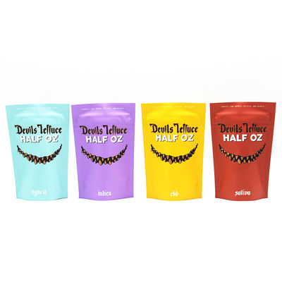 주문 디지털 프린팅 얼음 알루미늄 엽 Mylar 가방 잡초 / 에너지 바 Zipper Mylar 가방 online manufacture