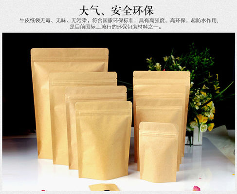 주문 생분해 가능한 Kraft 서식 봉지 online manufacture