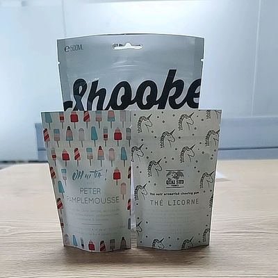 주문 쿠키 도이팩 LDPE 재봉식 14g 서드업 지퍼백 SGS online manufacture
