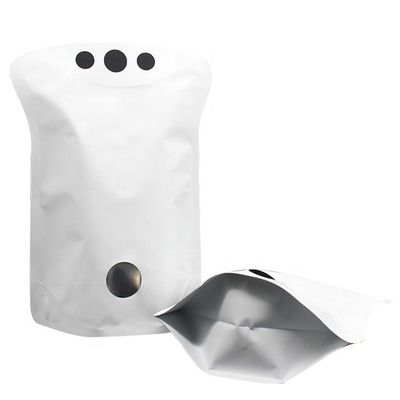 주문 400g 매트 화이트 스탠업 포스 110 미크론 지퍼 상단 포스 뚫어 보아라 online manufacture