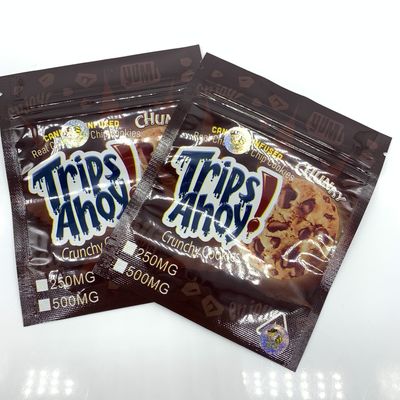 주문 초콜릿 칩 쿠키 빈 먹을 수 있는 가방 500mg 지퍼 서식식품 가방 online manufacture
