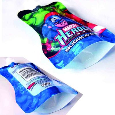 주문 2L 액체 스푸트 봉지 GMP 맞춤형 인쇄 과일 주스 포장 봉지 online manufacture