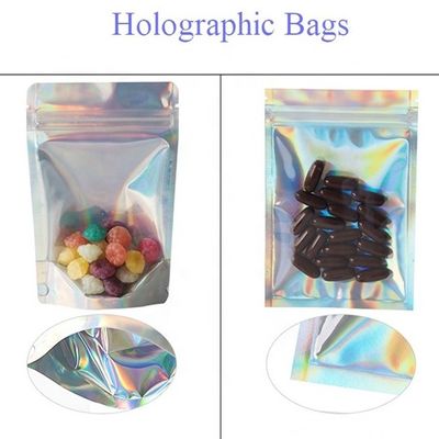 주문 0.5OZ 홀로그래픽 서식 가방 은 칩 엽지 가방 찢기 턱 online manufacture