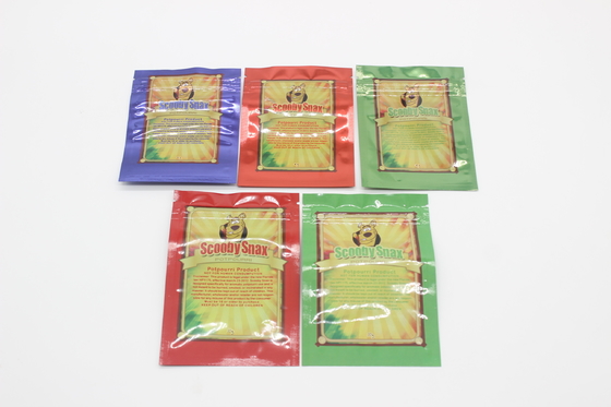 소프트 터치는 열 밀봉 지퍼 가방 3.5g 주문 플라스틱 Mylar 부대를 위로 서 있습니다