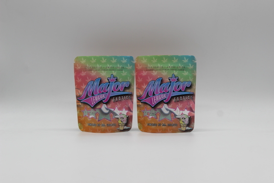 지퍼 알루미늄 호일 Mylar 부대 3.5g 광택이 없는 소프트 터치는 잡초 꽃을 위해 서 있습니다