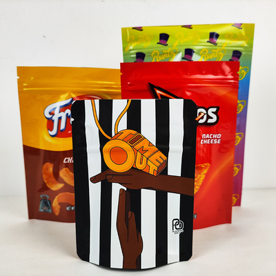 냄새 방지식품 포장 가방 다시 닫을 수 있는 3.5g Mylar 잡초 가방