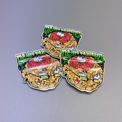 대마초 음식용 Ziplock와 함께 고유 모양의 OEM Mylar 잡초 가방