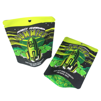 3.5g Custom Mylar Ziplock 스탠업백 CBD 패키지