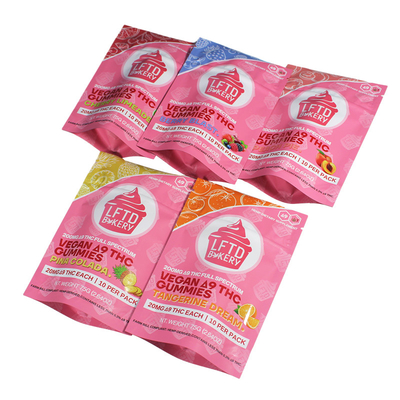 냄새 방지 Ziplock Mylar 식품 저장 가방 디지털 인쇄 14g 험미용 설탕