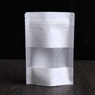 메가 뚫어 볼 수 있는 지갑 Zipper 흰색 다시 닫을 수 있는 종이 지갑