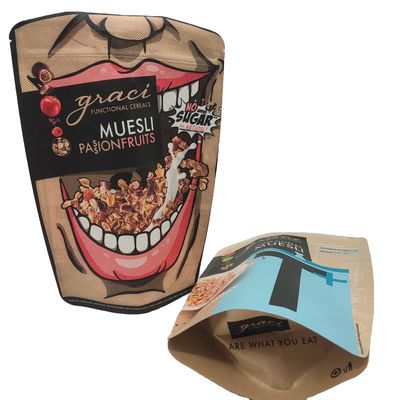 3.5g Mylar Ziplockk 서식용 가방 CMYK 인쇄 된 평면 엽지 봉지 HACCP