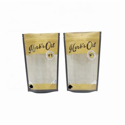 OEM 투명 창과 함께 포스를 통해 보 gravure 인쇄 Kraft 종이 가방