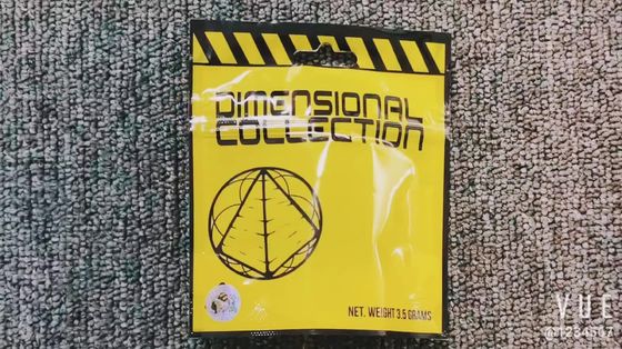 3면 밀폐 Zipper Bag Matte Mylar Flat Zip Lock Pouch 식료품 포장