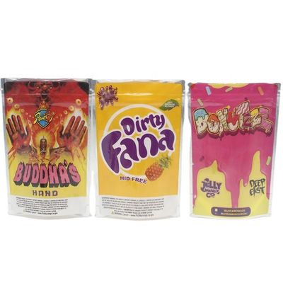 다시 닫을 수 있는 Mylar Stand Up Pouches 플라스틱 간식 캔디 포장지