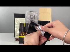 도이팩 크라프트지는 팁 OEM 160 마이크 거싯된 커피백을 견딥니다