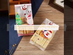 투명한 사이드 게스트 포지 크리스마스 포장 가방 캔디 험미 쿠키 간식