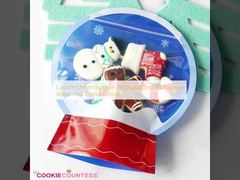 특별 모양과 지플로크 닫기 있는 맞춤 크리스마스 마이러 포장 가방