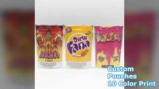 맞춤형 지퍼 잠금 스탠드 업 파우치 10 컬러 인쇄