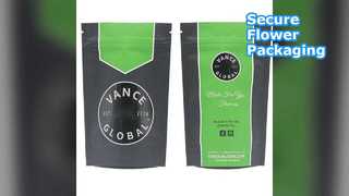 어린이 증거 스탠드 업 파우치 꽃 포장